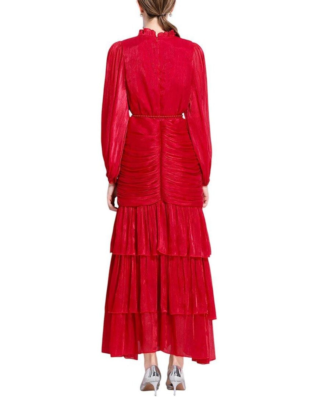 Kaimilan Red Midi Dress