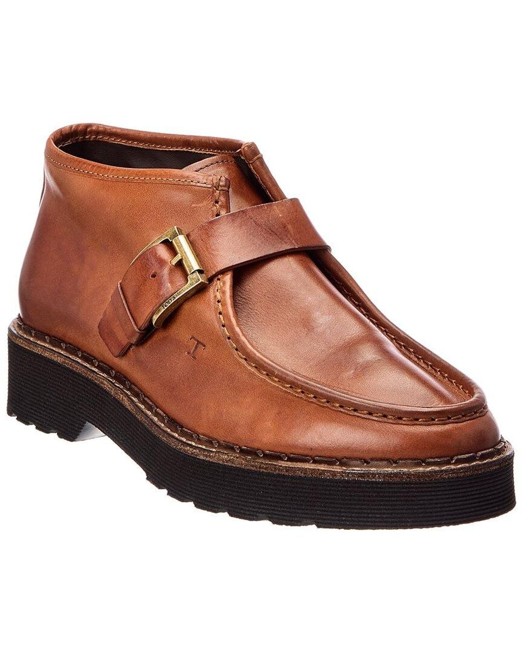 Tod's Brown Leather Boot for men