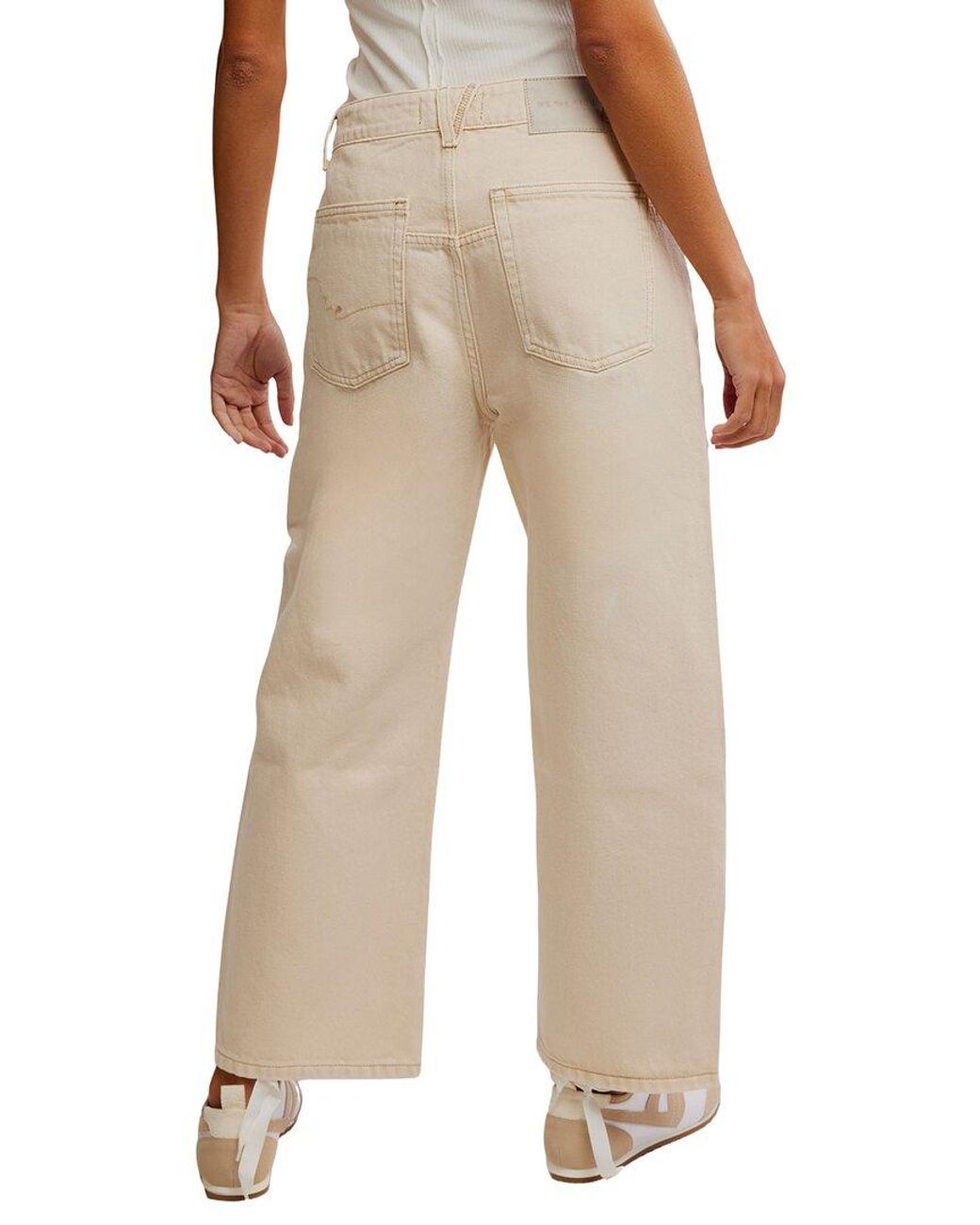 Free People Natural Deep Trance Relaxed Fit Jean