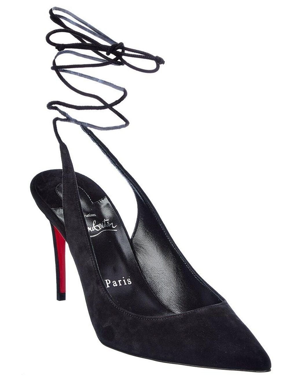 Louboutin lace up heels clearance