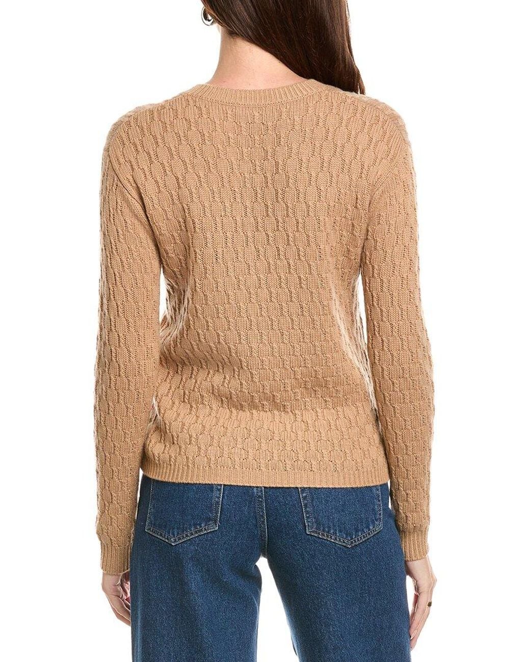 Kier + J Blue Kier + J Cable Wool & Cashmere-Blend Sweater