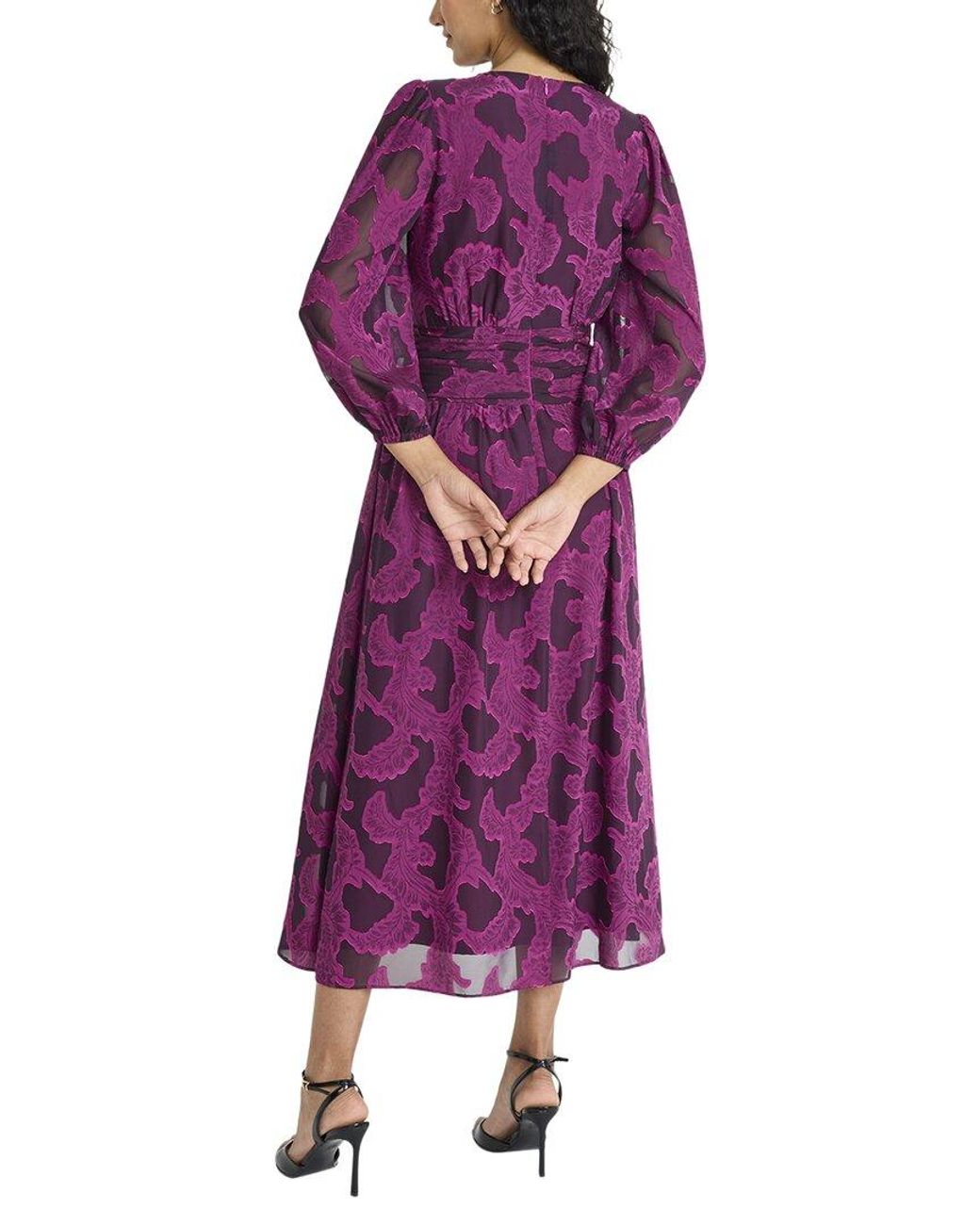 Maggy London Purple Midi Dress