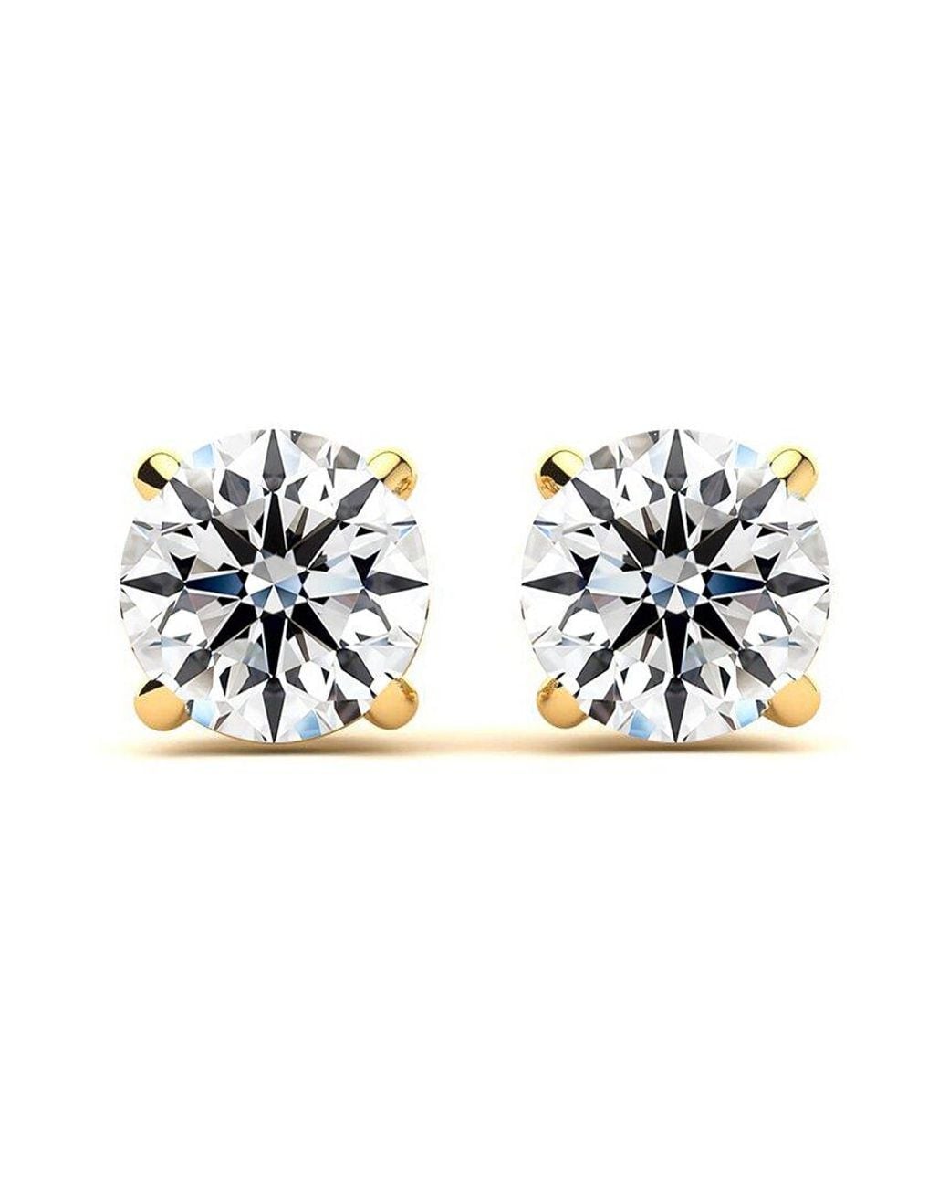 SuperJeweler Metallic 2.00 Ct. Tw. Lab-Grown Diamond Earrings