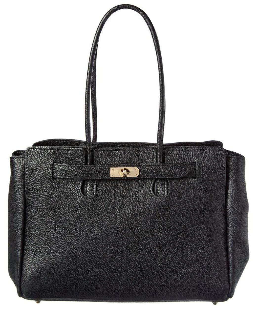 Isabella Rossetti Black Beatrix Leather Handbag