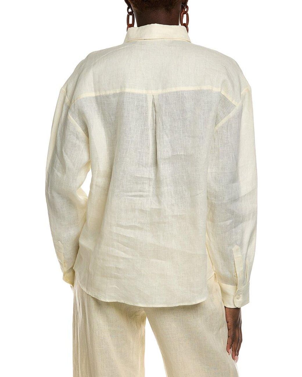 Bardot Natural Lander Oversized Linen Shirt