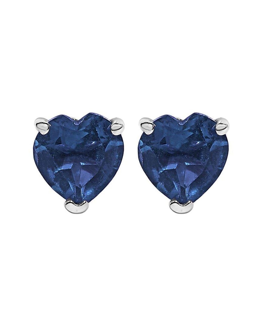 Haus of Brilliance Blue Colorful Gemstones 14K 0.90 Ct. Tw. Sapphire Stud Earrings