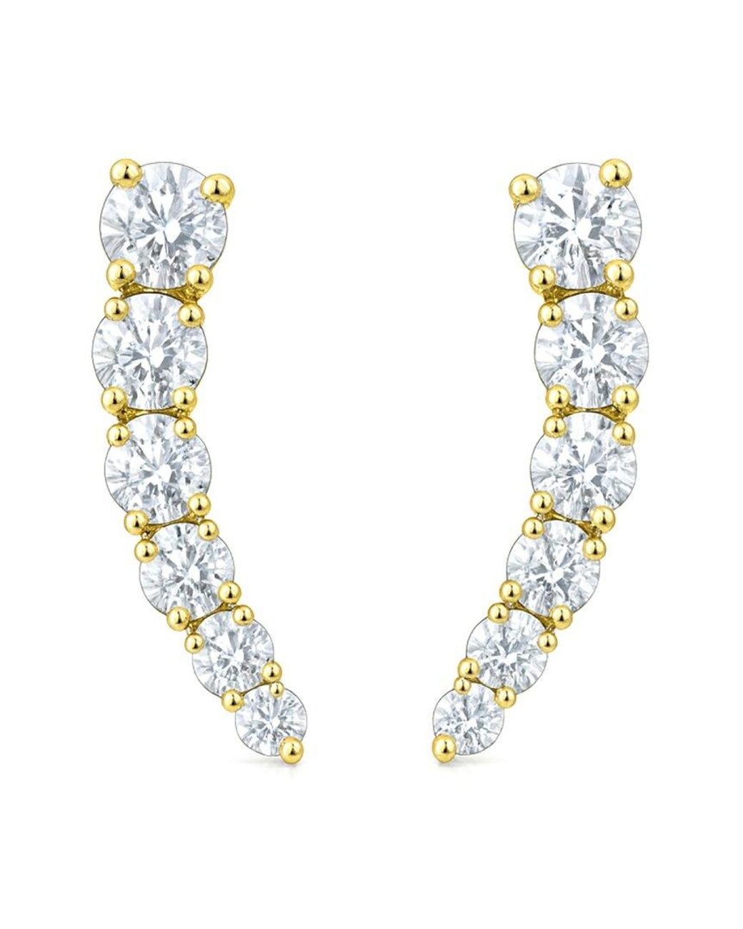 Jewels by Viomo Metallic 14K 0.80 Ct. Tw. Diamond Earrings