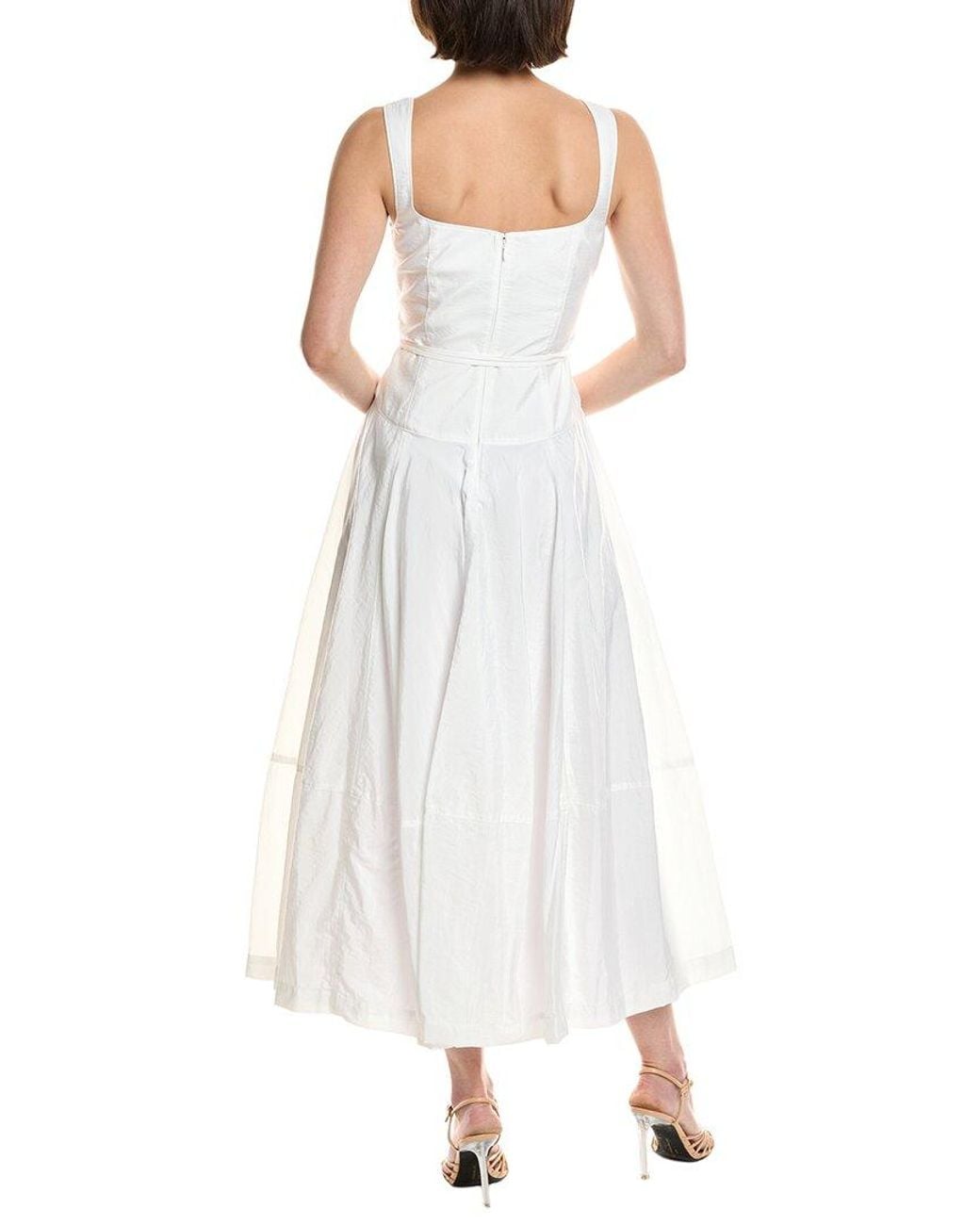 Cinq À Sept White Joisian Midi Dress