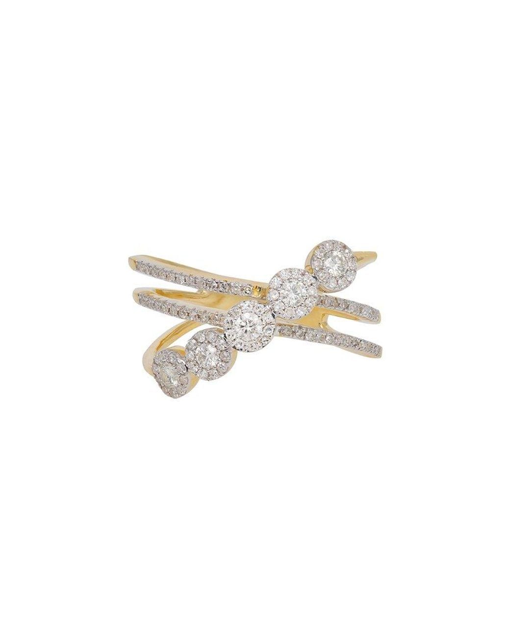Diana M White Fine Jewelry 14k 0.48 Ct. Tw. Diamond Half-eternity Ring