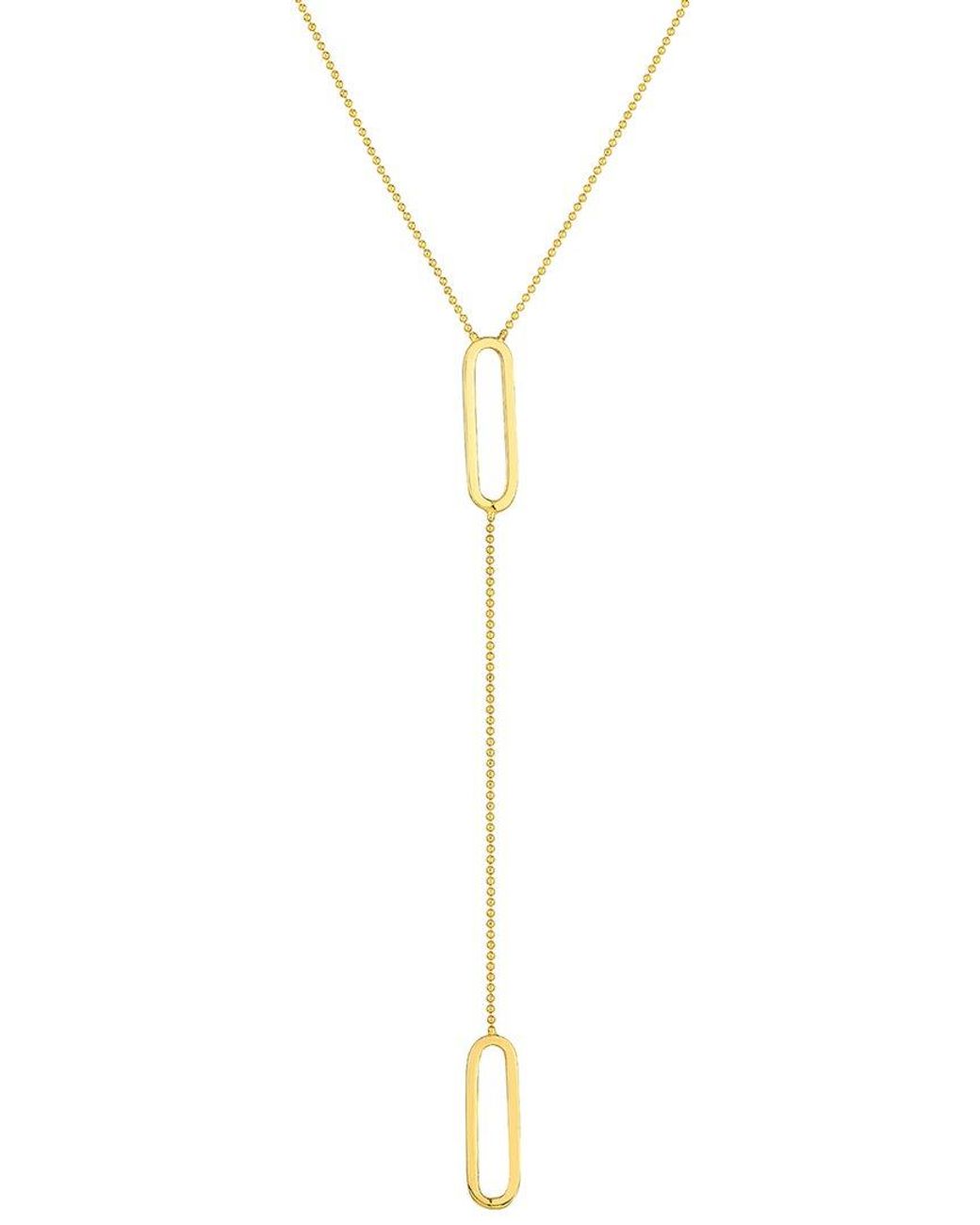 HAWLEY ST White 14K Geometric Necklace