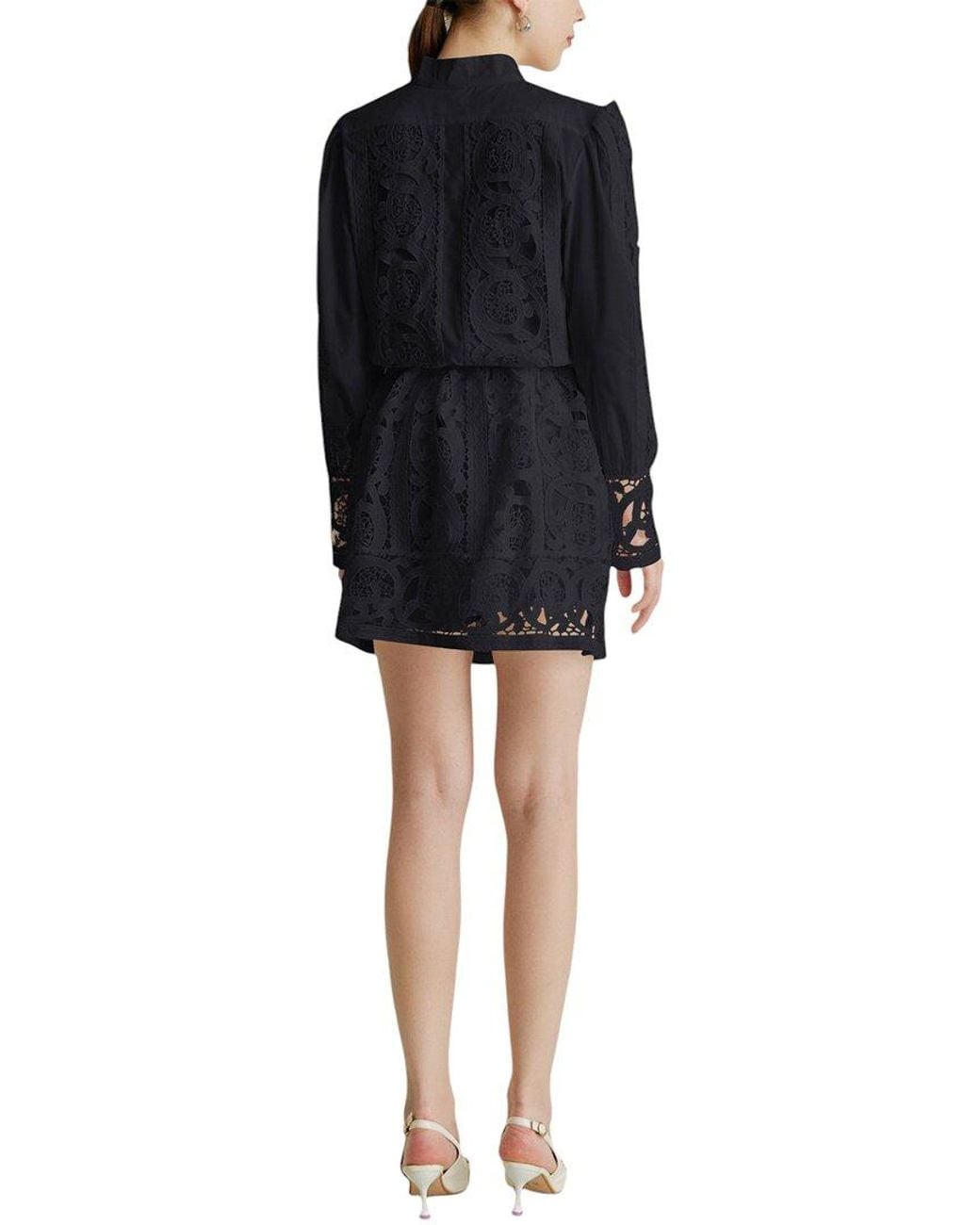 Kaimilan Black 2Pc Blouse & Skirt Set
