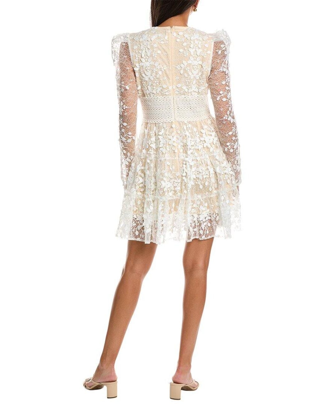 Gracia White Mesh Mini Dress