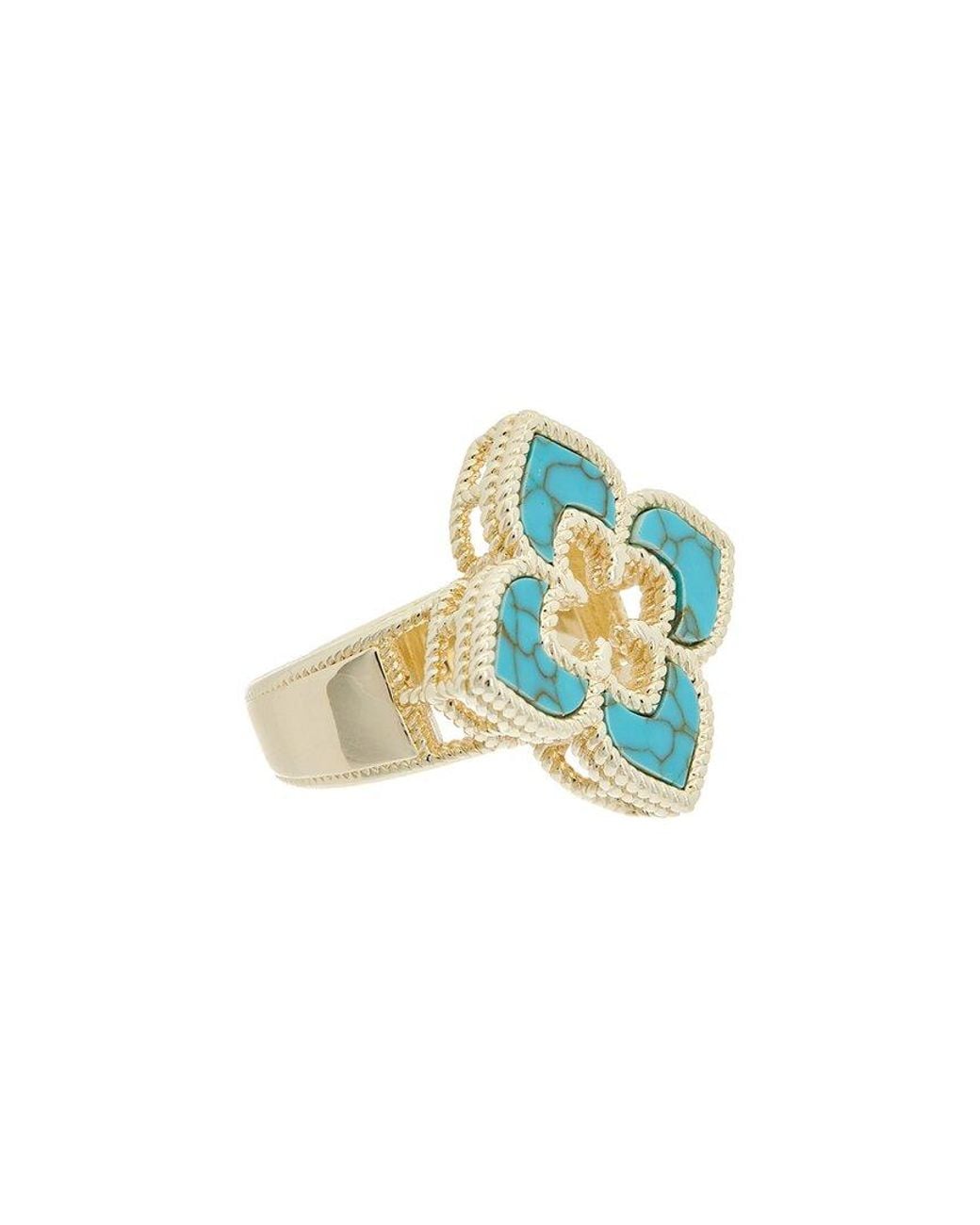 Juvell Blue 18K Plated Ring