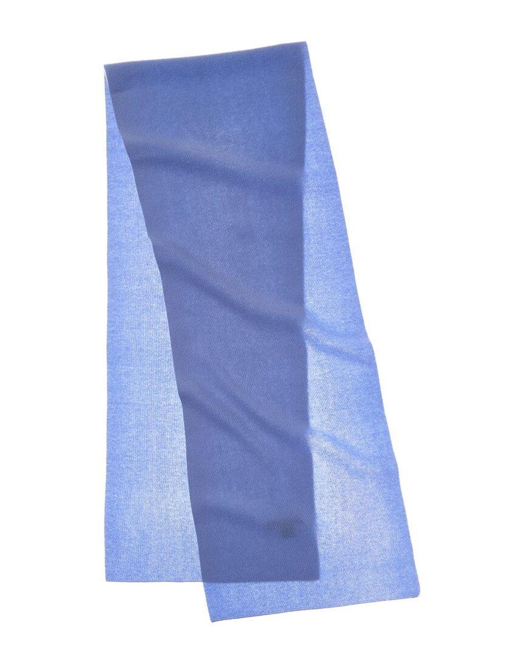 Sofiacashmere Blue Sofiacashmere Full Needle Rib Wool & Cashmere-Blend Scarf