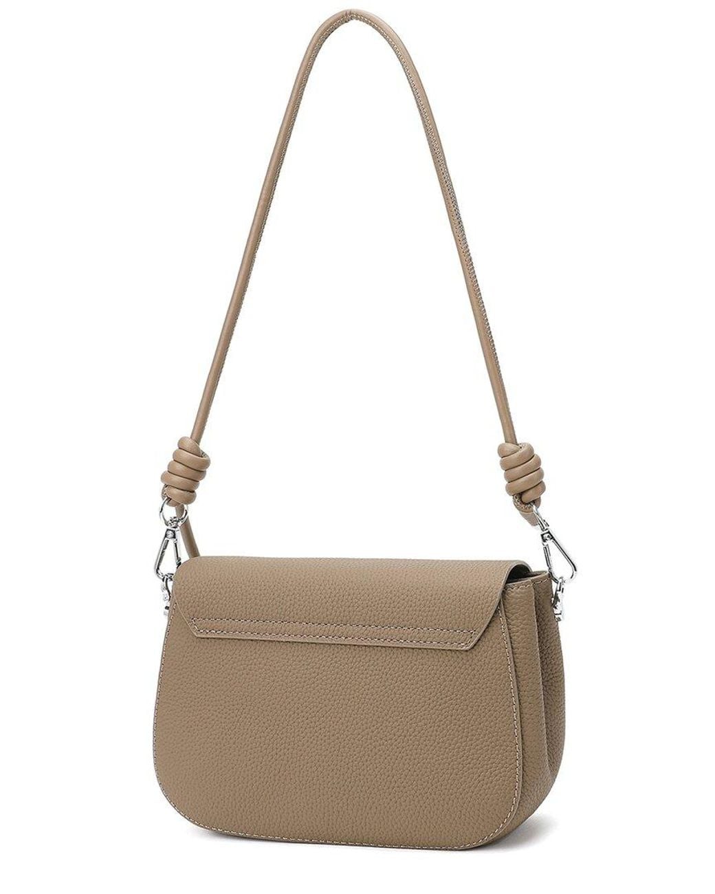 Tiffany & Fred Paris Metallic Gained Leather Crossbody