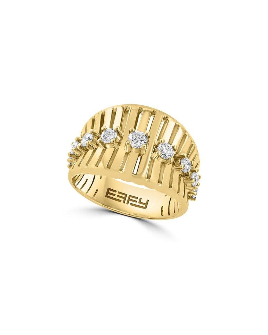 Effy Fine Jewelry Metallic 14K 0.74 Ct. Tw. Diamond Ring