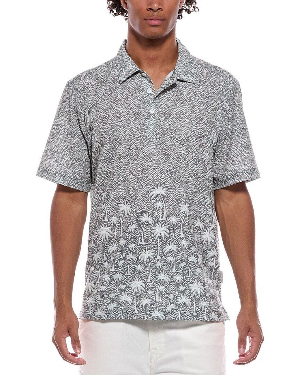 Tommy Bahama Gray Bahama Coast Paradise Islandzone Polo Shirt for men