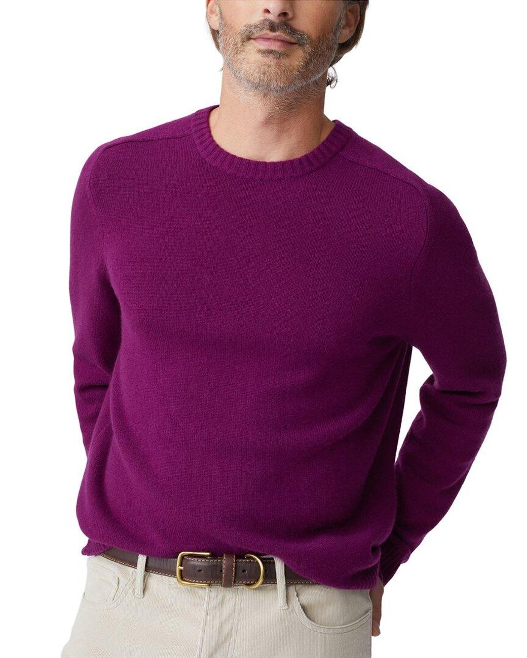 J.McLaughlin Purple Gordon Sweater for men