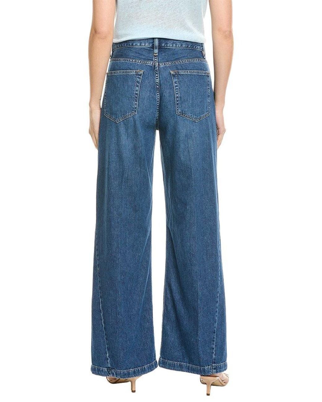 FRAME Blue Le Baggy Bryce Palazzo Jean