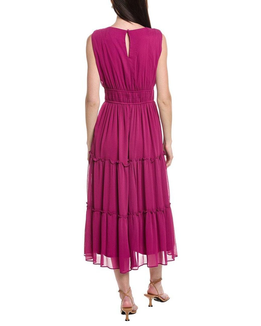 Maison Tara Pink Serena Maxi Dress
