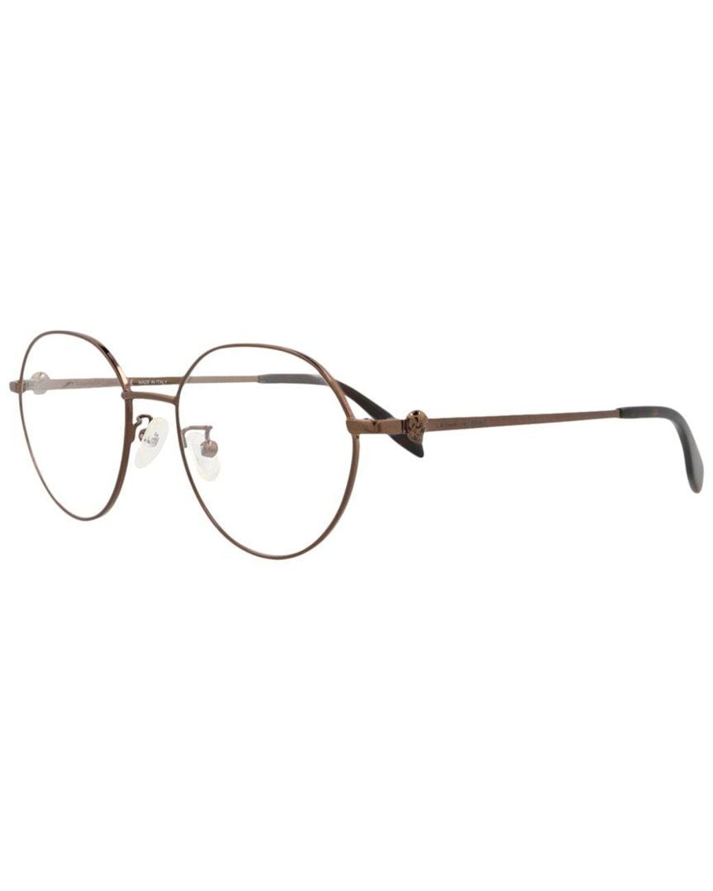 McQueen Metallic Am0319O 53Mm Optical Frames for men