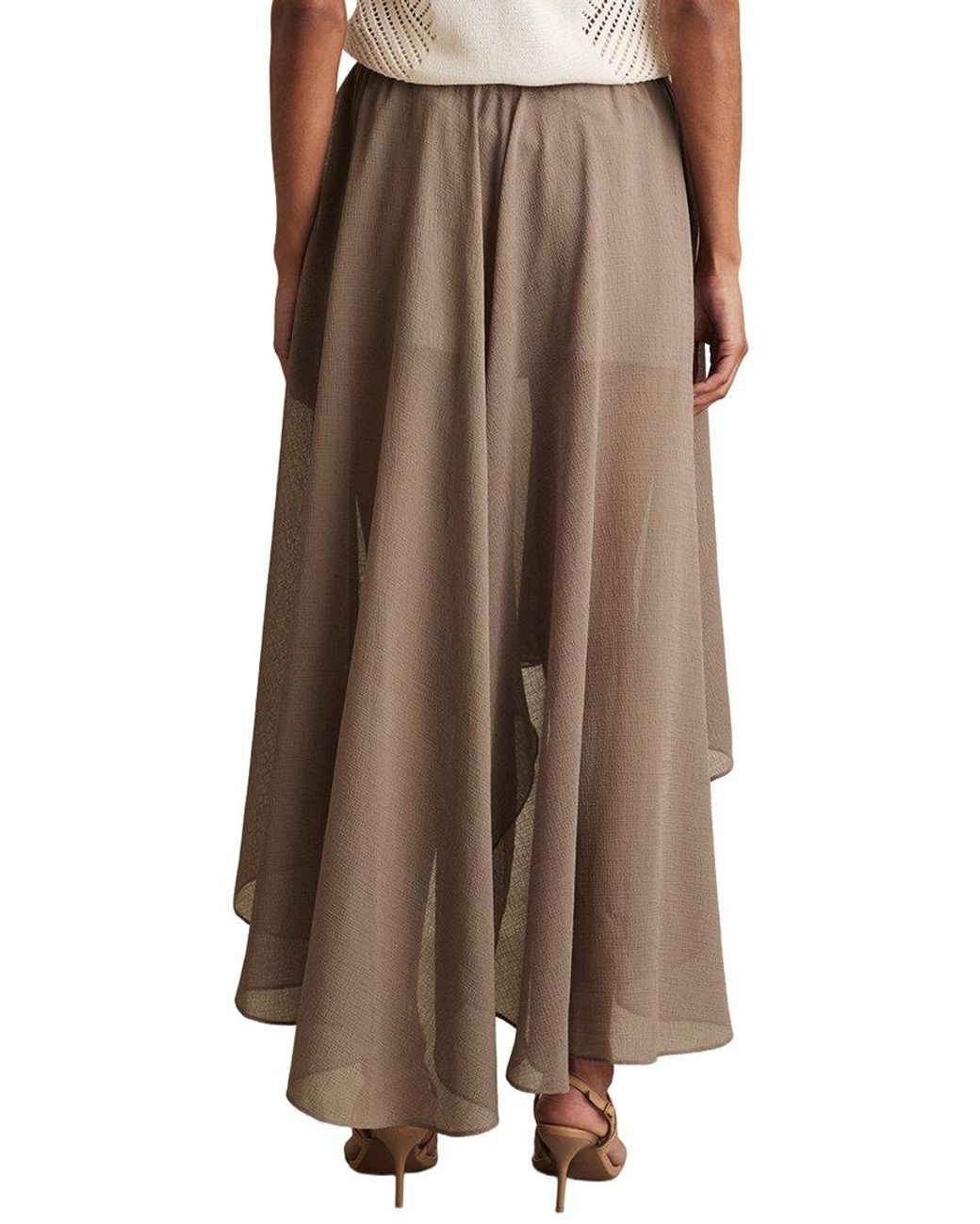 Reiss Brown Lucie Fluid Short