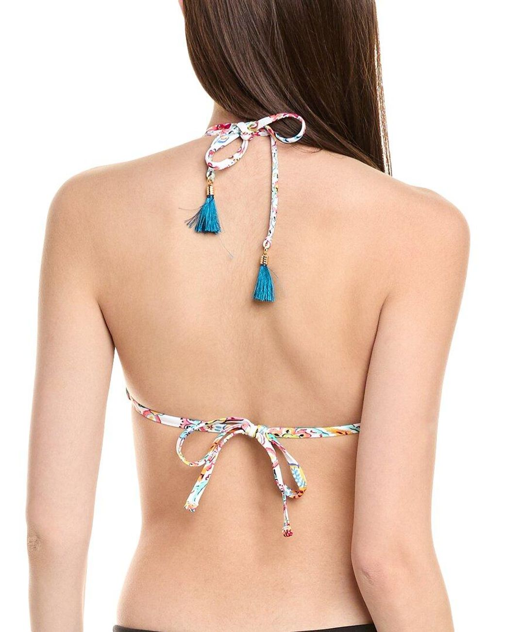 La Blanca Multicolor Halter Bikini Top