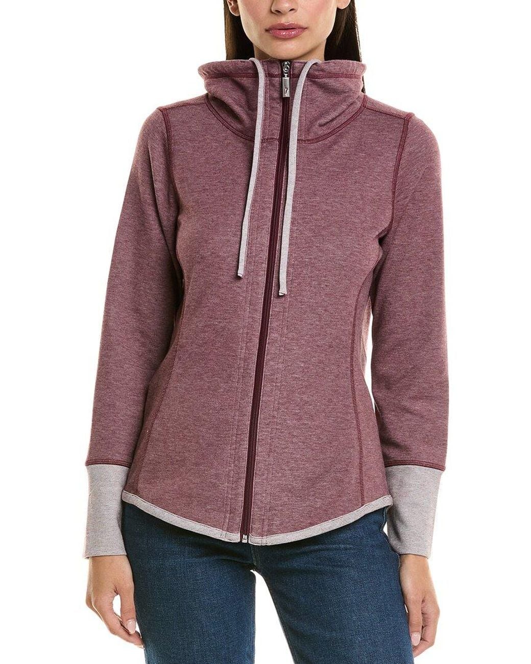 Tommy Bahama Purple Sport Sun Fade Flip Zip Sweatshirt