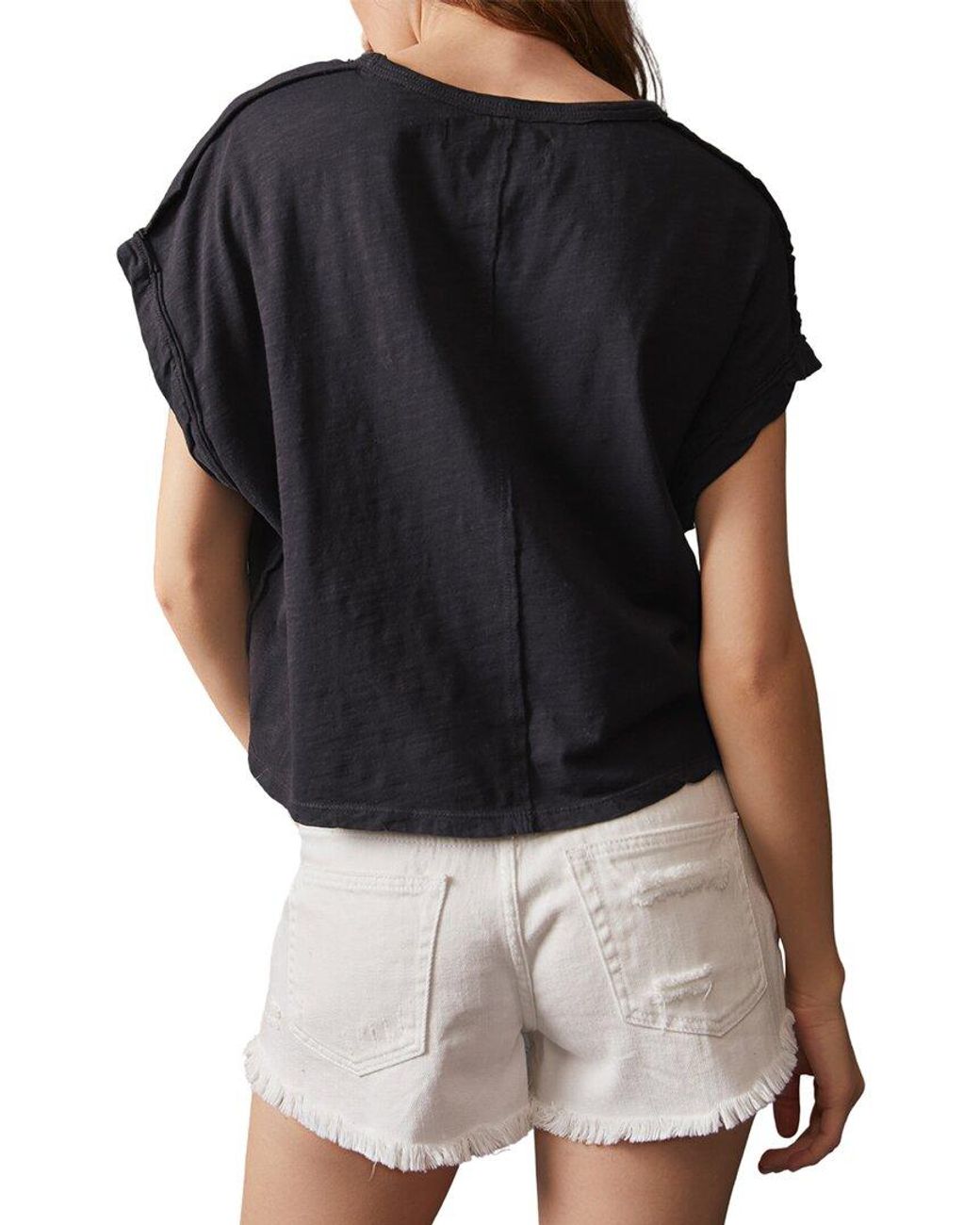 Free People Black You Rock T-Shirt