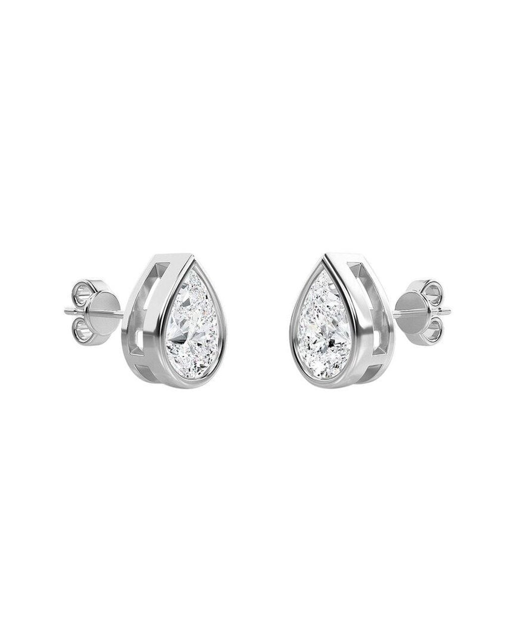 Diana M Metallic Diana M. Fine Jewelry 14k 0.52 Ct. Tw. Lab Grown Diamond Studs