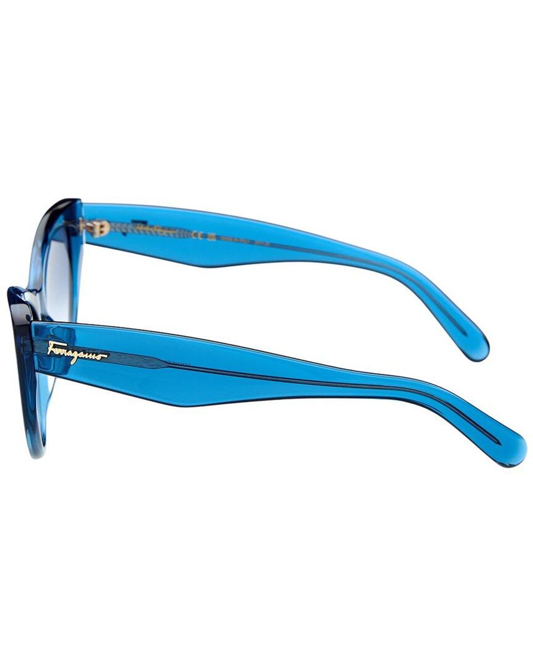 Ferragamo Blue 56Mm Sunglasses