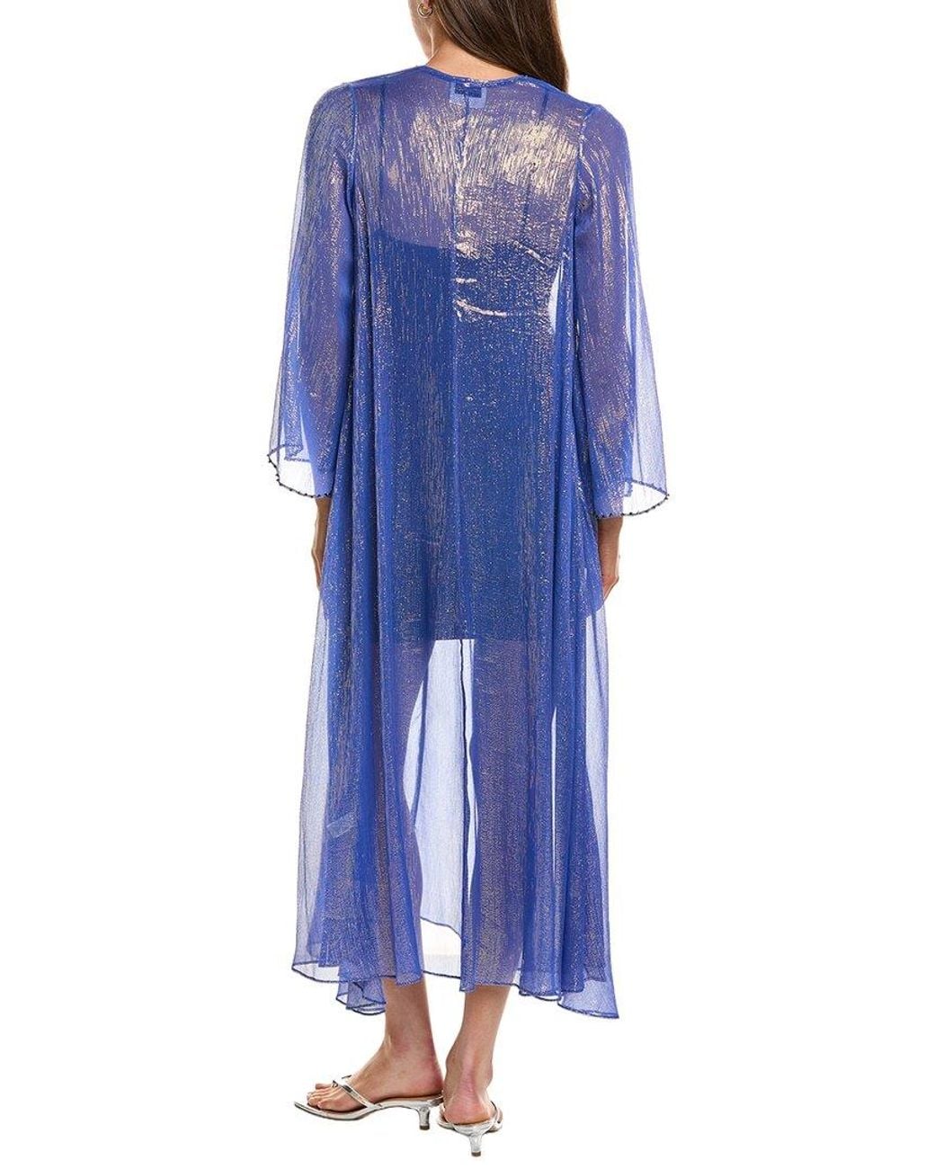 Forte_forte Blue Silk-Blend Maxi Dress