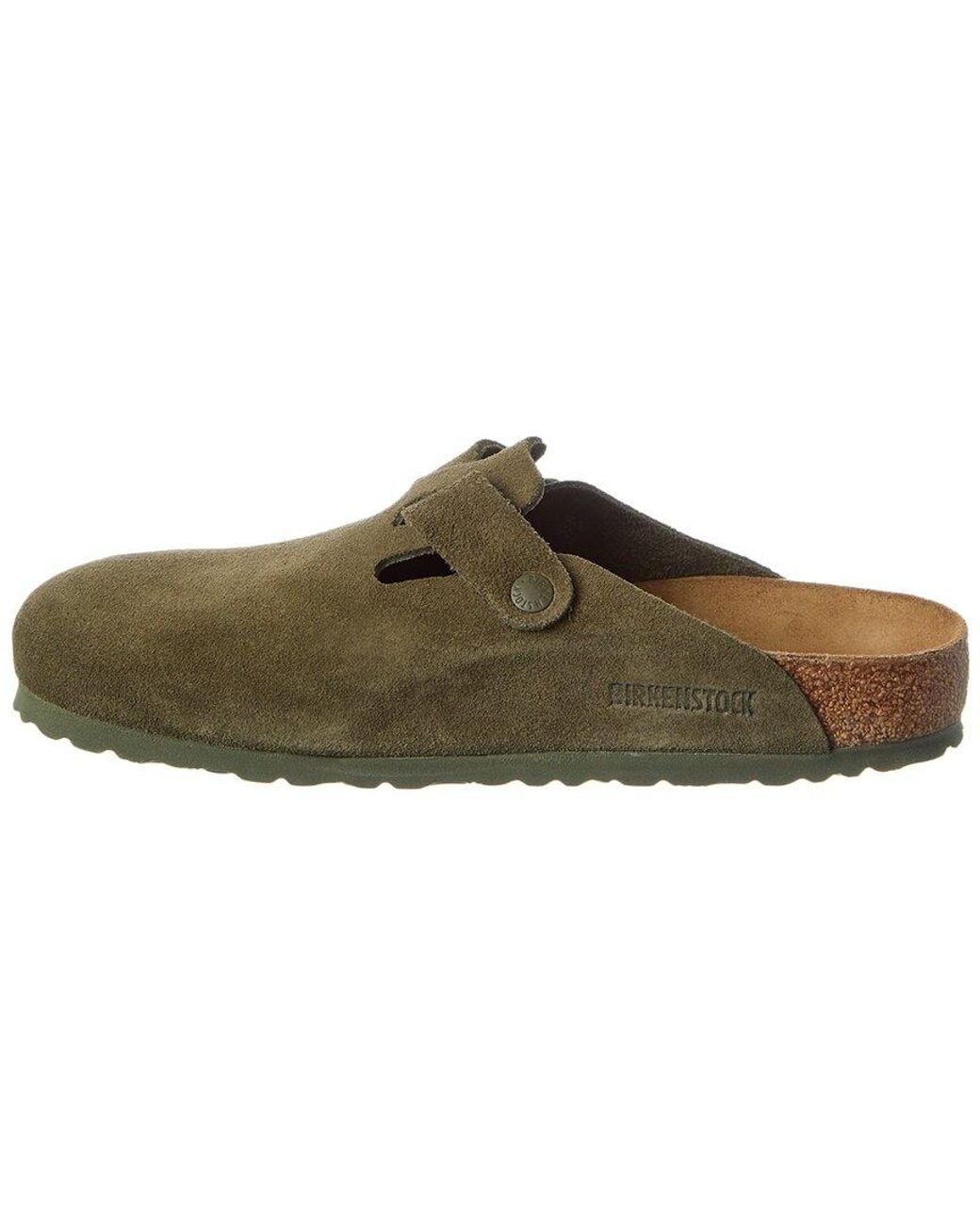 Birkenstock Brown Boston Bs Suede Clog