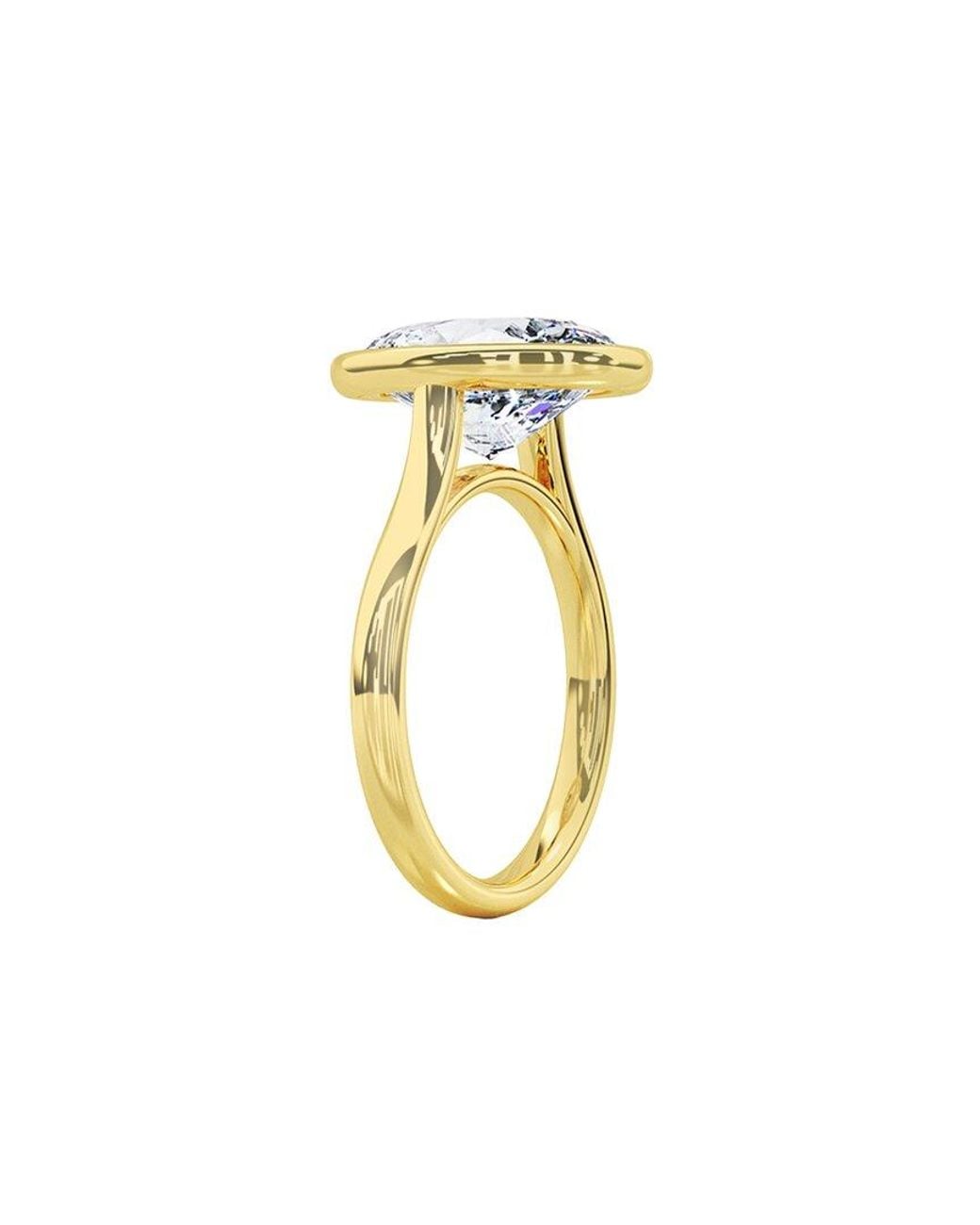 Lab Grown Diamonds Metallic 14K 6.00 Ct. Tw. Lab-Grown Diamond Ring