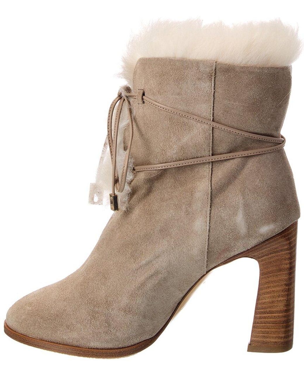 Roger Vivier Natural Suede Boot