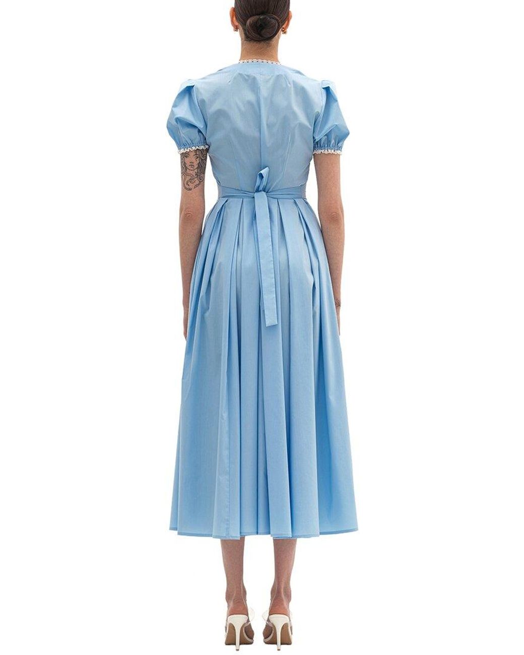 BGL Blue Sleeveless Midi Dress