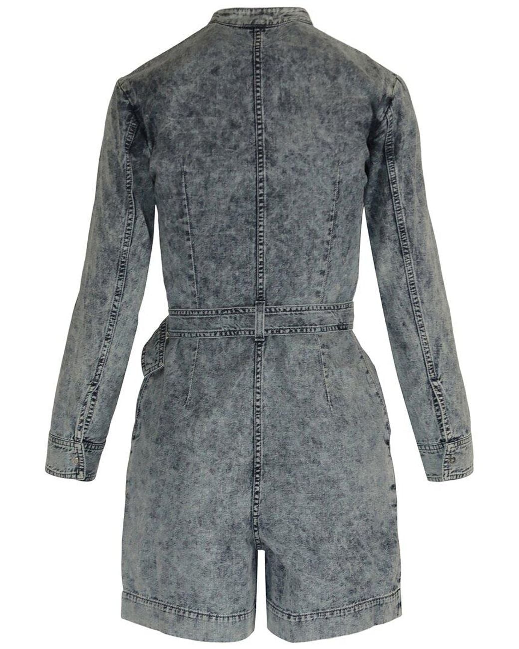 Stella McCartney Gray Bleached Denim Romper