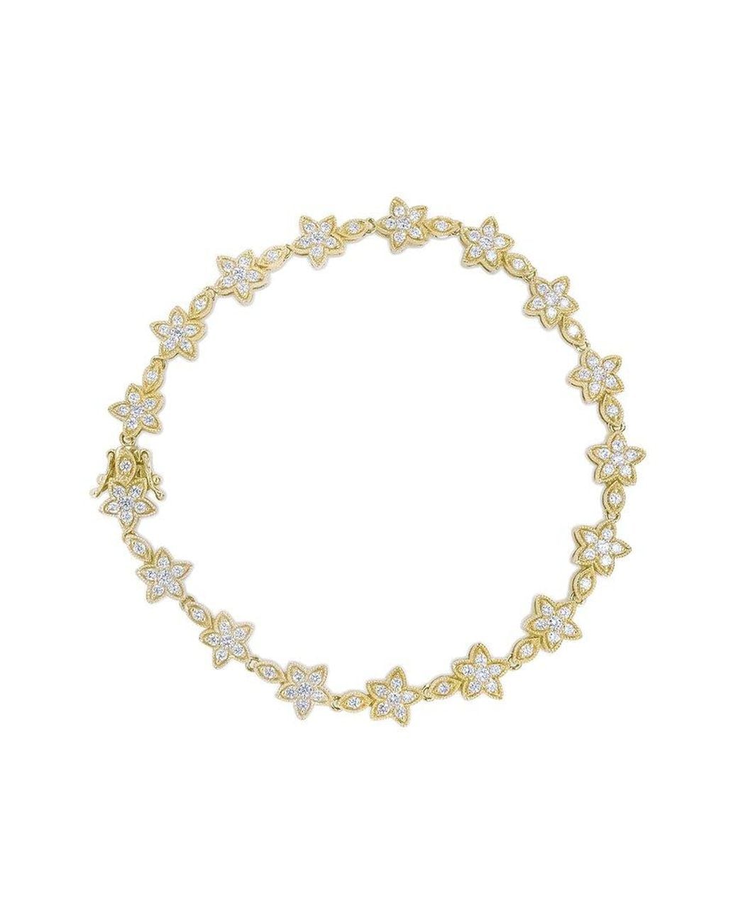 Haus of Brilliance Metallic 14K 1.20 Ct. Tw. Diamond Link Bracelet