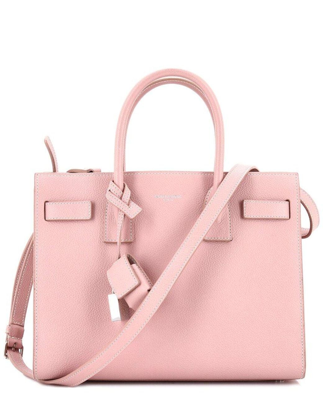 Saint Laurent Pink Leather Sac De Jour Nm Bag Baby (Authentic Pre-Loved)