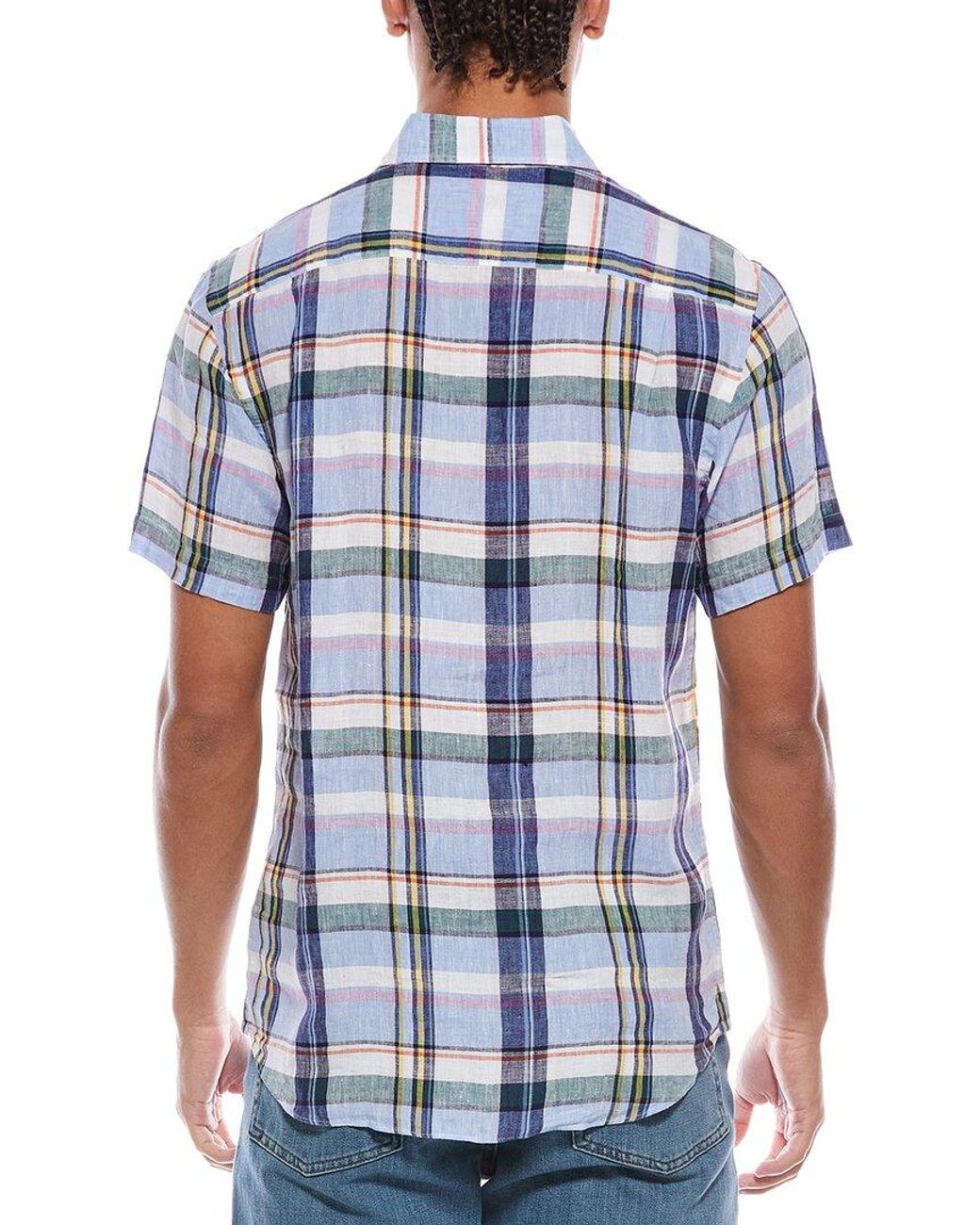 Robert Talbott Blue Morgan Linen Shirt for men