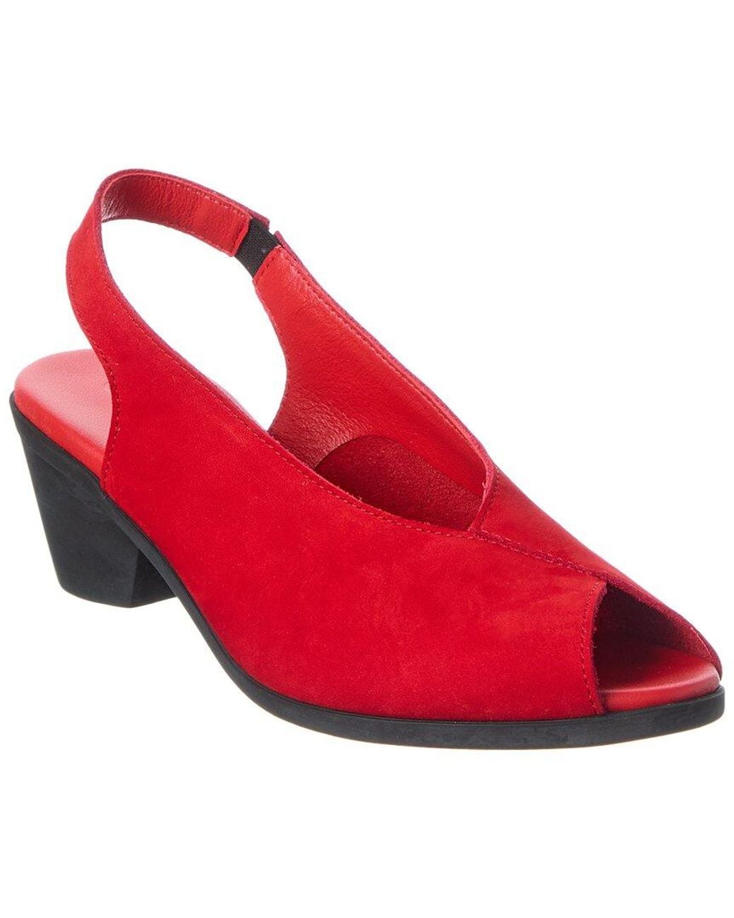 Arche Red Soraly Leather Sandal