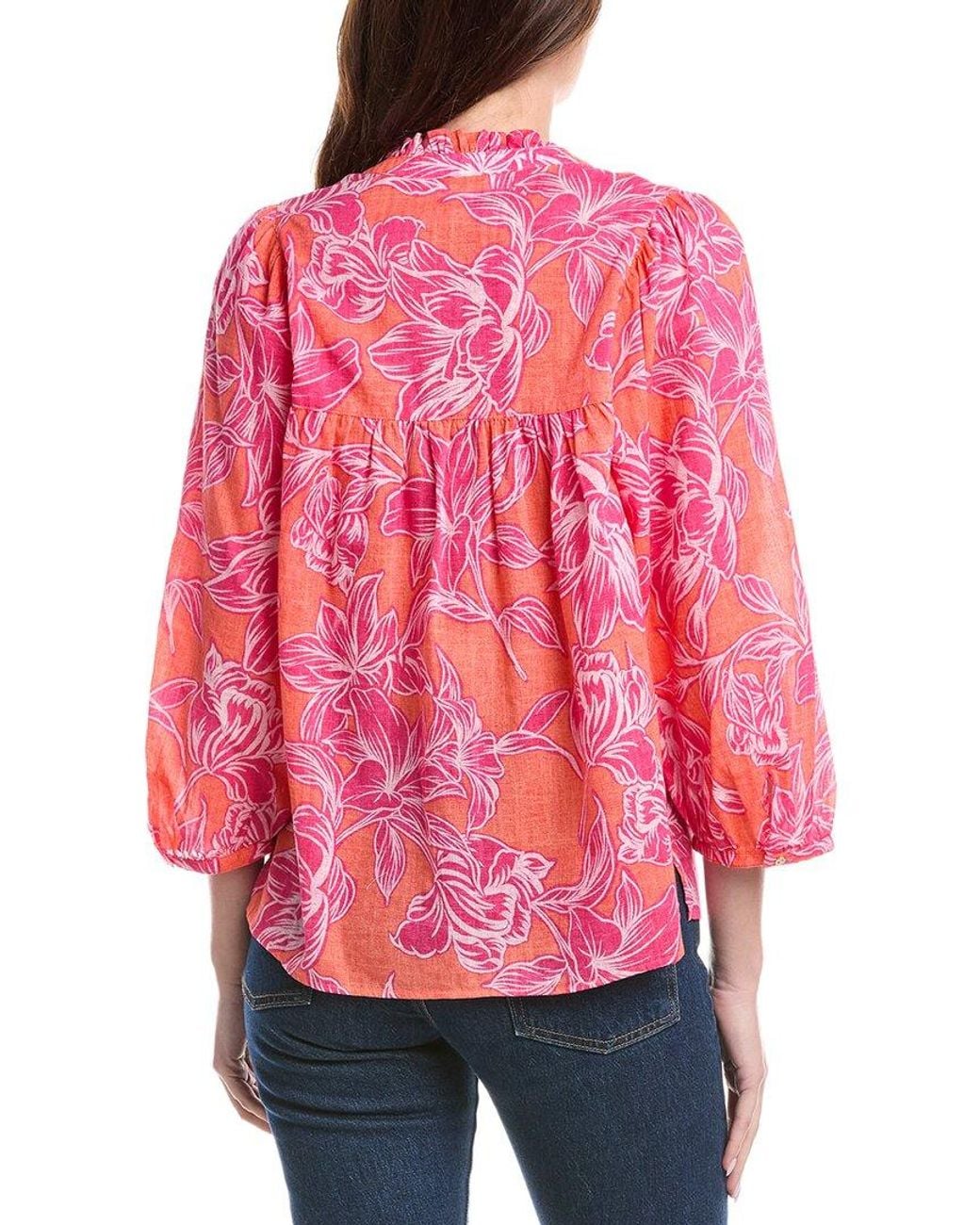 Tommy Bahama Red Paradiso Petals Top