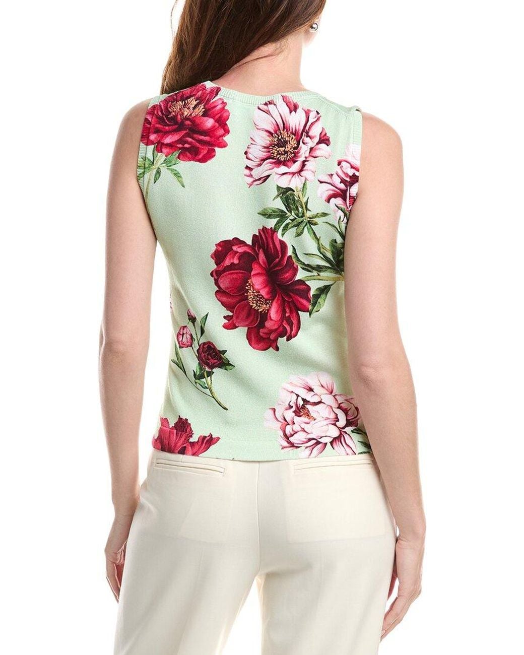 Oscar de la Renta Red Tank Top