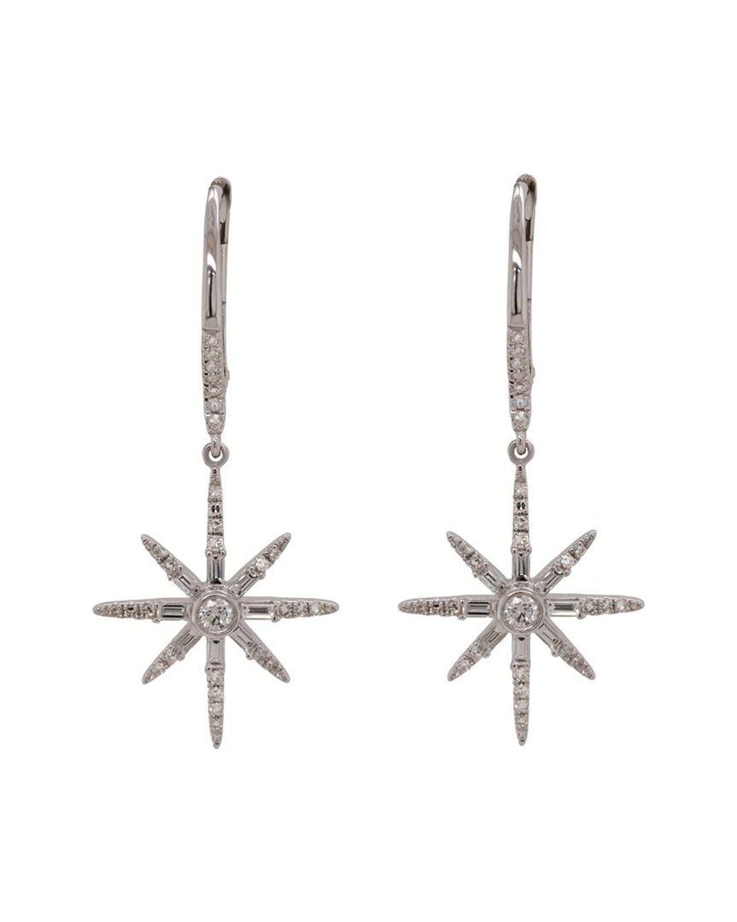 Diana M White Fine Jewelry 14k 0.42 Ct. Tw. Diamond Earrings