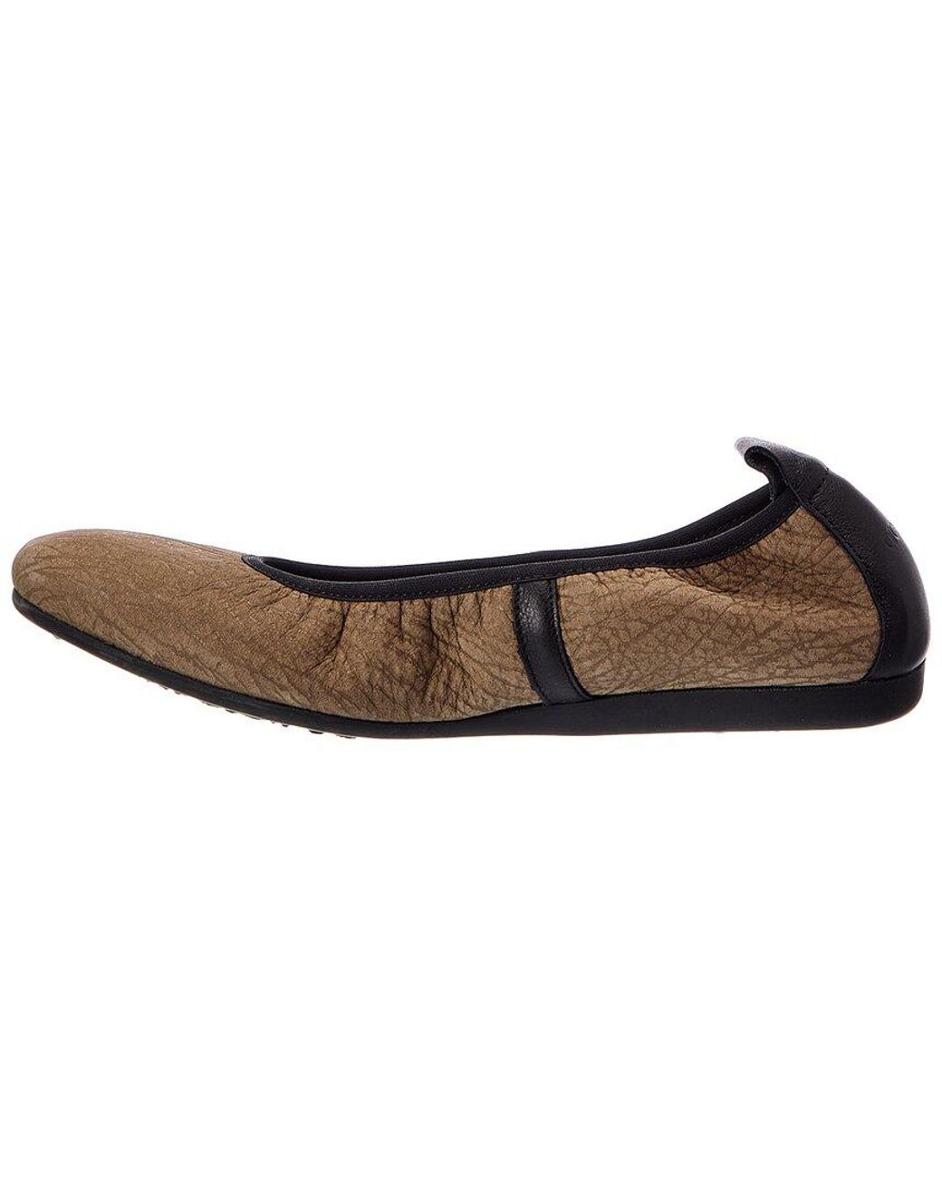 Arche Brown Lamour Leather Flat