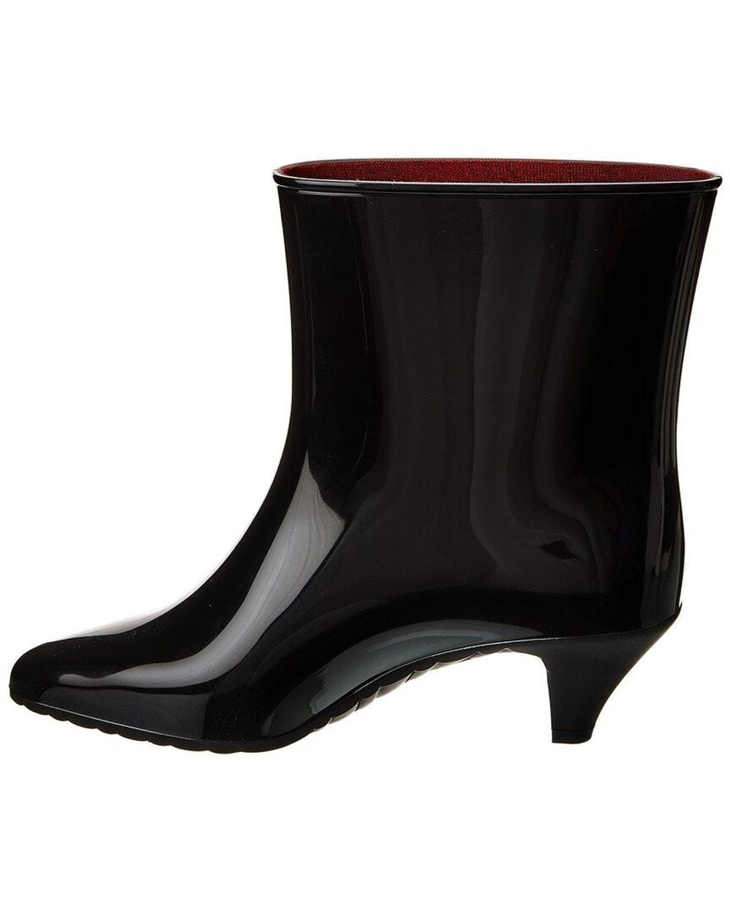 Gucci Black Interlocking G Rubber Bootie