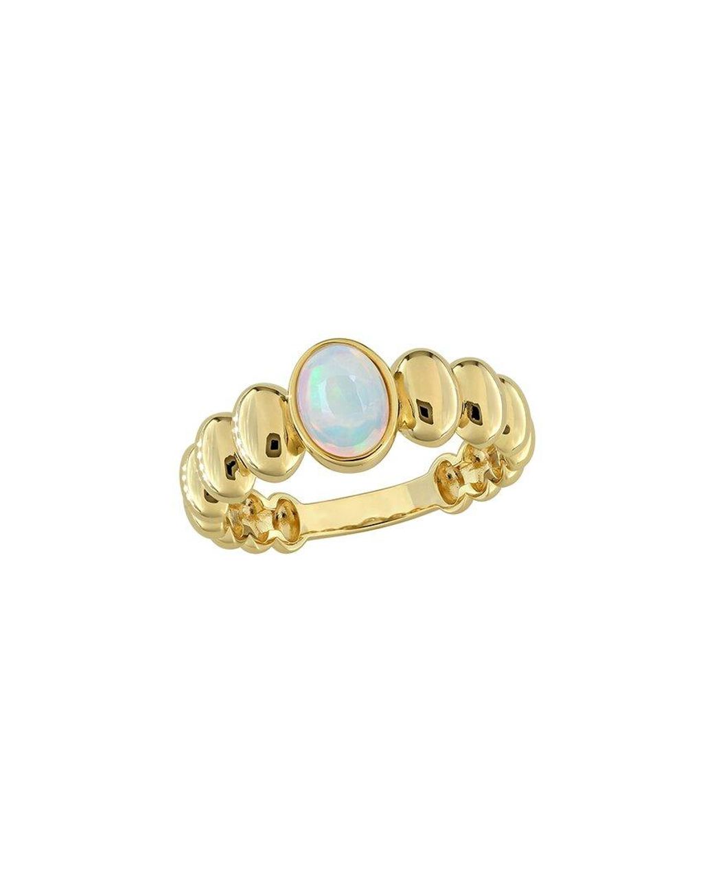 Rina Limor Metallic 0.70 Ct. Tw. Ethiopian Opal Puffy Band Ring