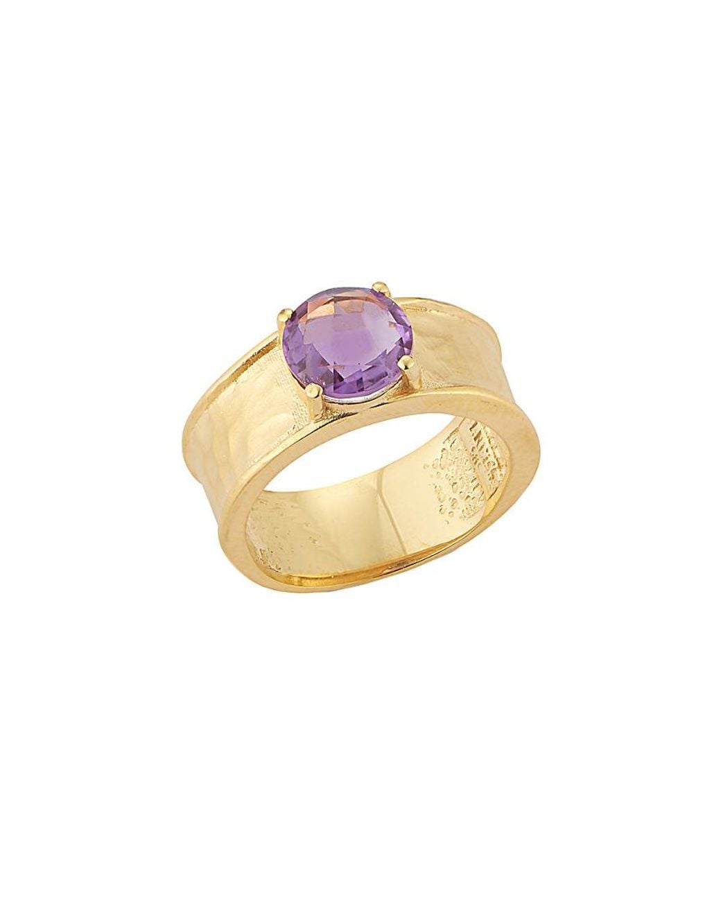 Reiss White 14k 1.50 Ct. Tw. Amethyst Color Stone Ring
