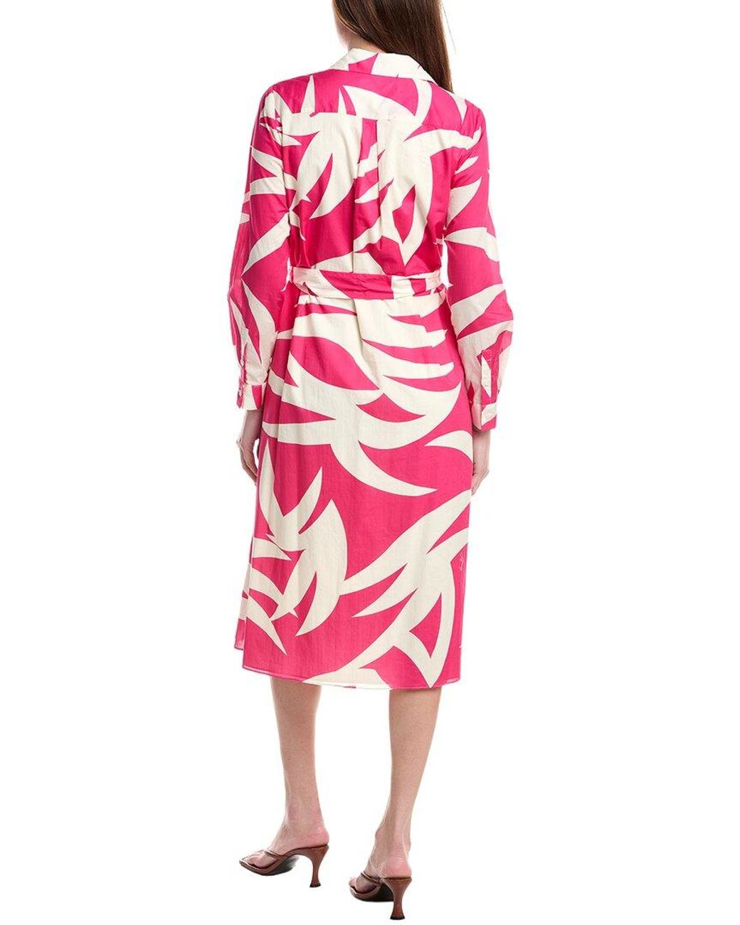 FLORA BEA NYC Pink Medora Midi Dress