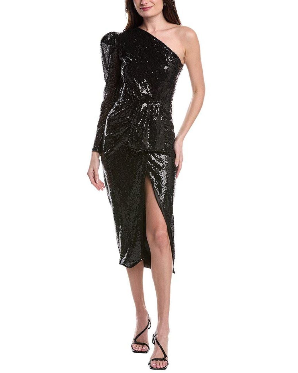 GIGII'S Black Snowy Regular Fit Dress